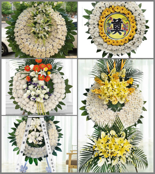 山西忻州原平市大牛店镇上默都村花圈速递