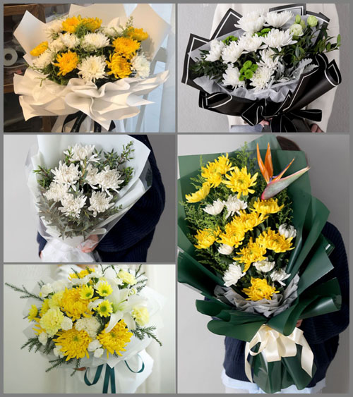 山西忻州原平市大牛店镇上默都村白事花束代送